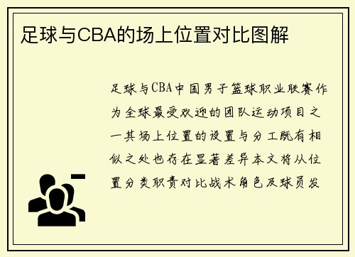 足球与CBA的场上位置对比图解